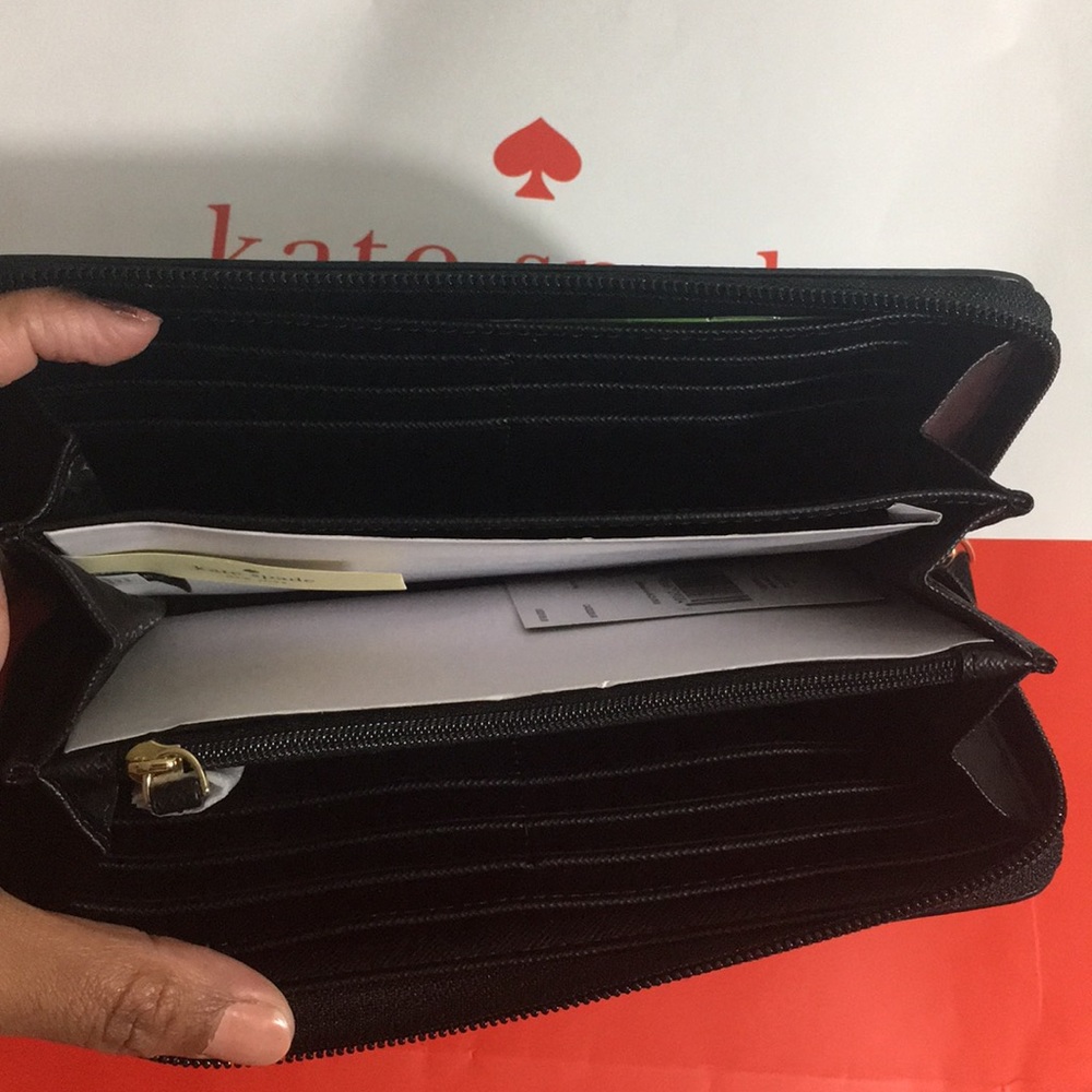 Kate Spade New York Greta Court Black Wallet - Picture 4 of 4